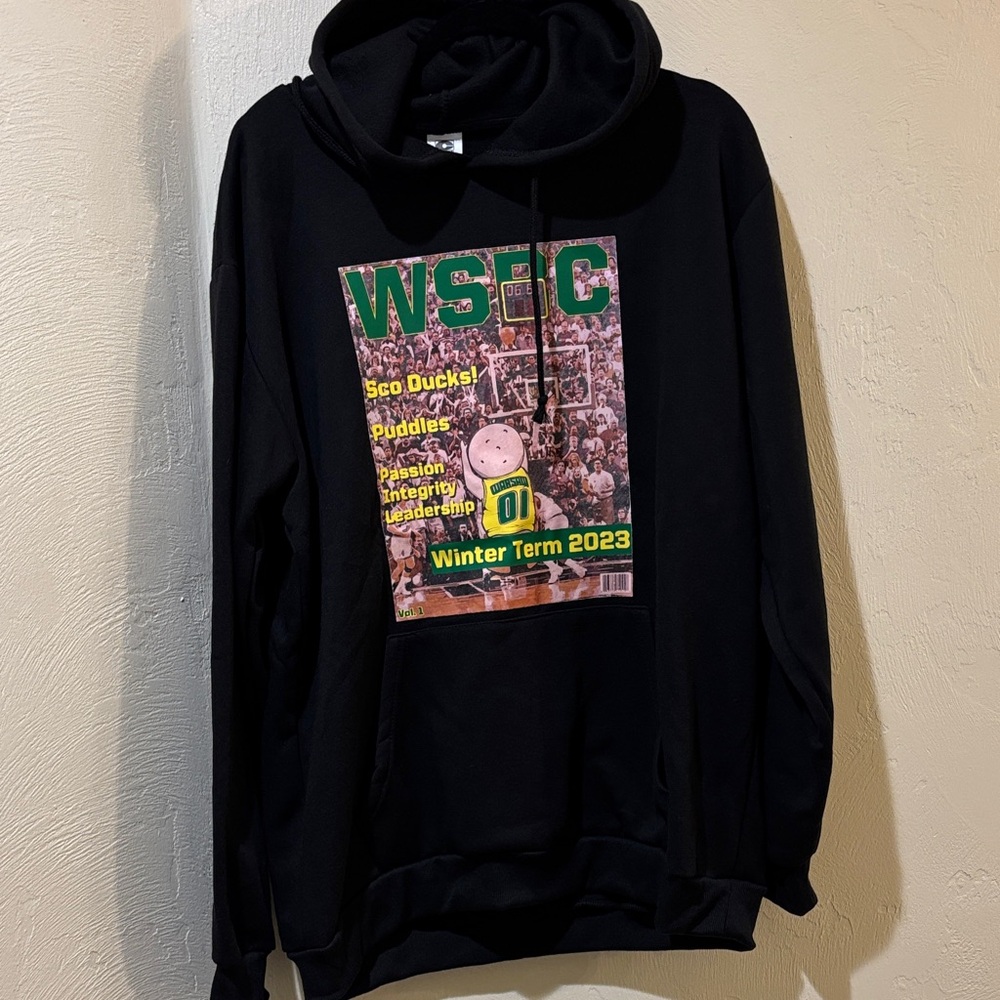 New Oregon Ducks Winter Term Graphic Hoodie - Large